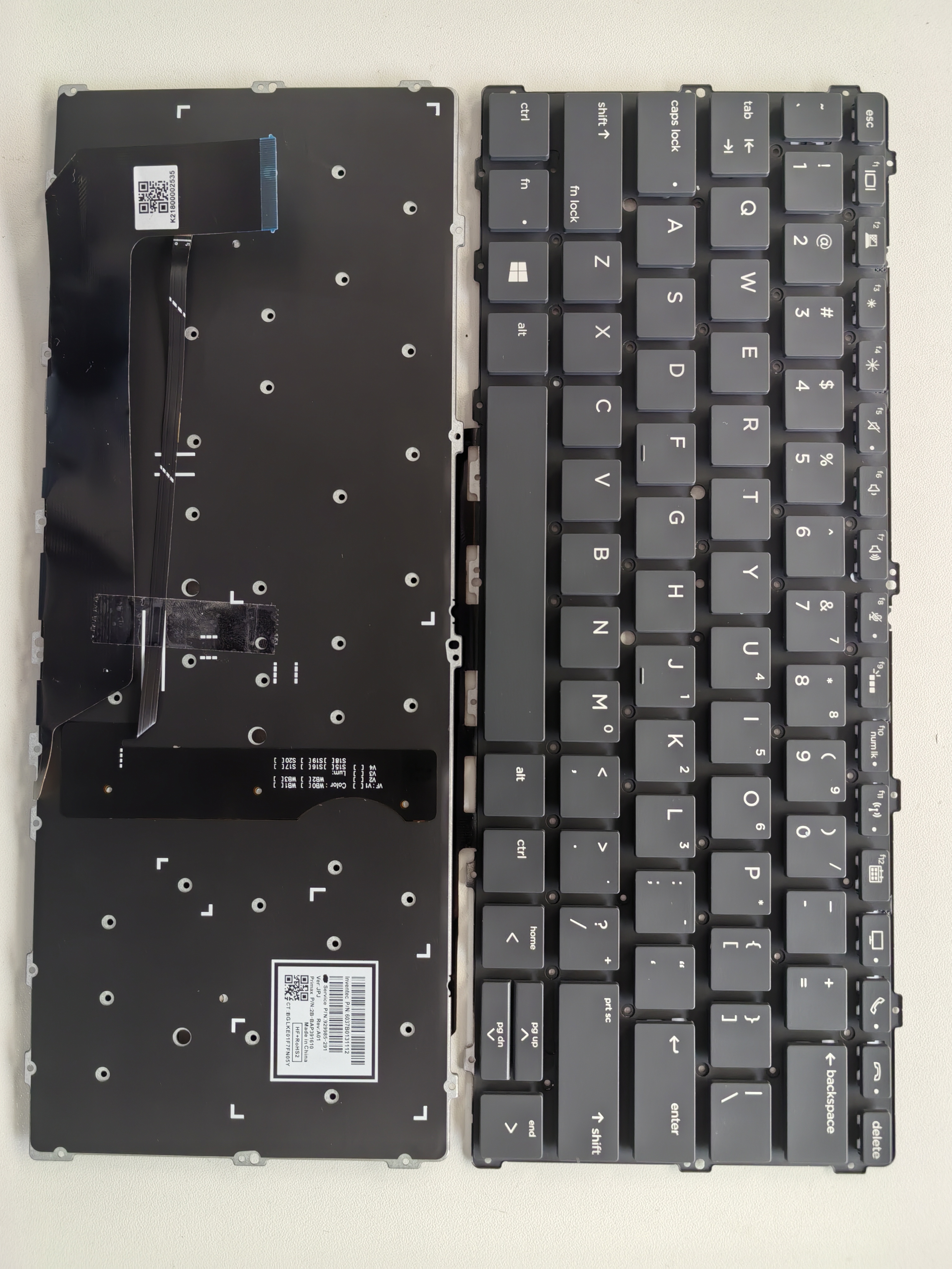 Picture of New Replacement Laptop Keyboard For HP 1030G2/1030G3/1030G4/1030G5/1030G6 Grey Backlit (OEM) US Layout